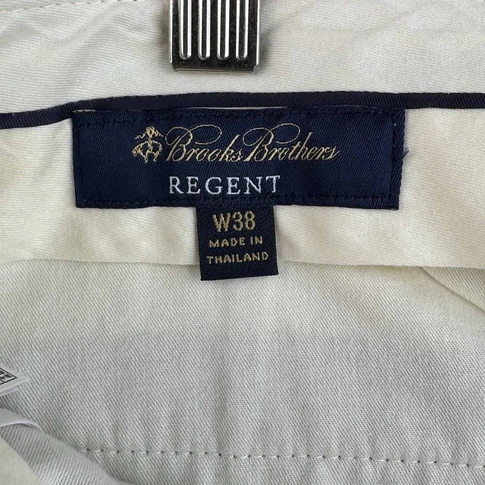 Brooks Brothers Dress Pants Mens 38x28 Gray Wool Regent Vitale Barberis Canonico